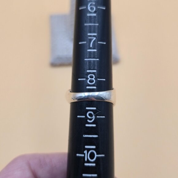 Size 8.5 Sterling Silver X Pattern Marcasite Heart Onyx Band Ring A5513 - Picture 7 of 9